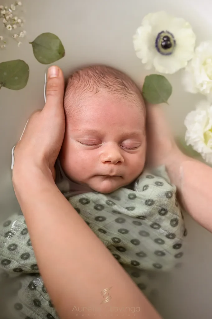 Bain enveloppé photographié près de Voiron en Isère