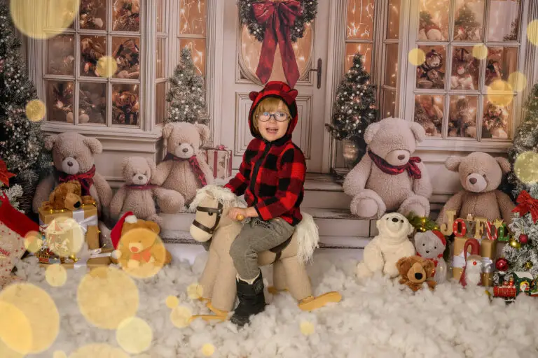 Décor Le Noël magique des nounours, séance photo de Noël près de Grenoble